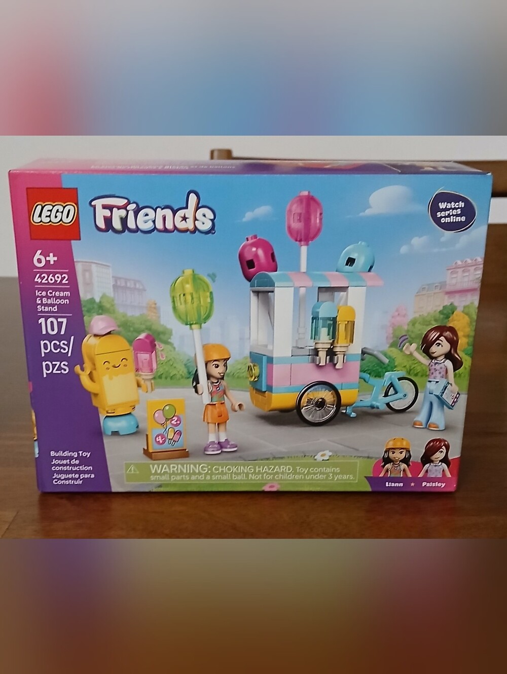 LEGO Friends Ice Cream & Balloon Stand NWT Ages 6+ 107 Pcs